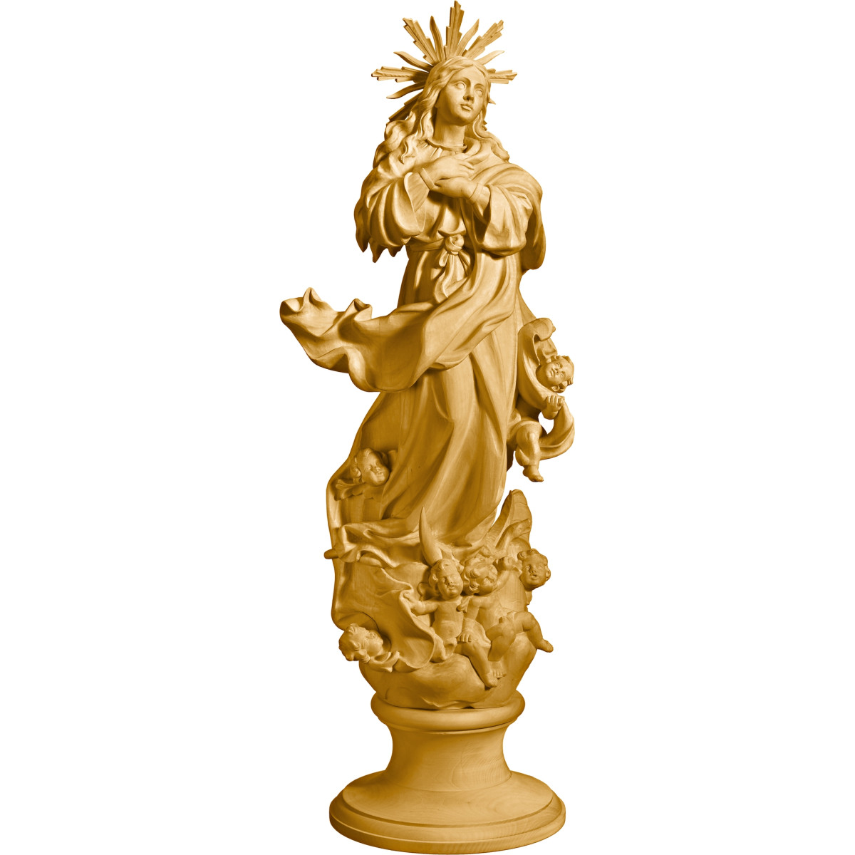 Virgen de la Purísima Concepción con aureola